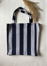 Load image into Gallery viewer, Striped Canvas Totes.