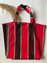 Load image into Gallery viewer, Striped Canvas Totes.