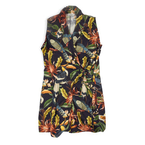 Wrap Print Dress