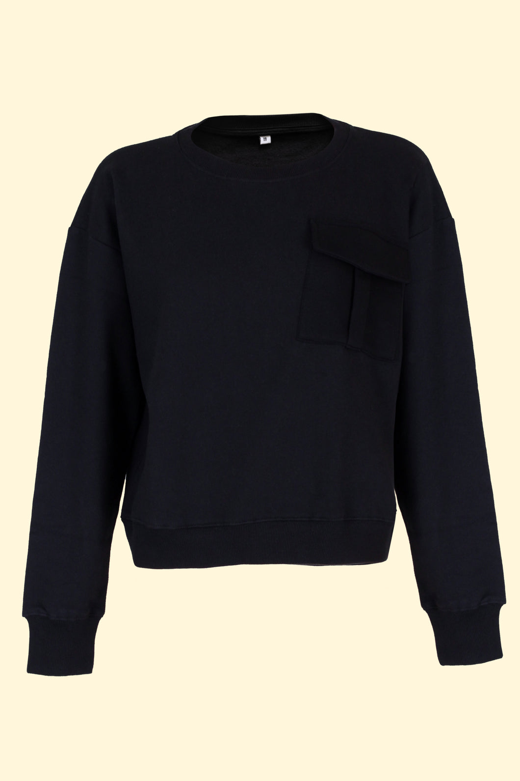 Black Crop Sweater.