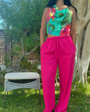 Load image into Gallery viewer, Draped Print Top.