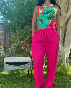 Draped Print Top.