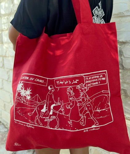 Comic Print Tote Bag