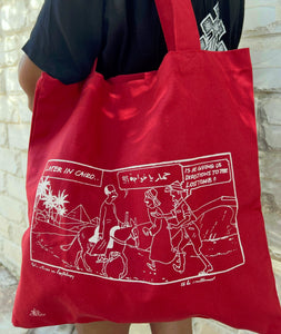 Comic Print Tote Bag