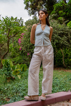 Load image into Gallery viewer, Side Tie Eyelet Pants