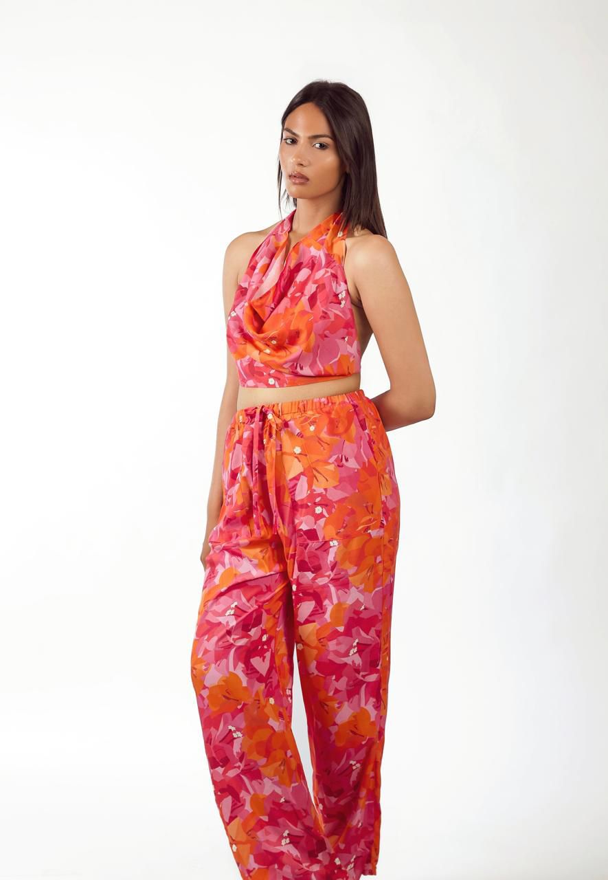 Draped Print Top.