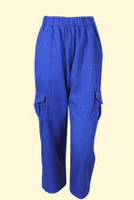 Load image into Gallery viewer, Women’s Linen Cargo Pants.