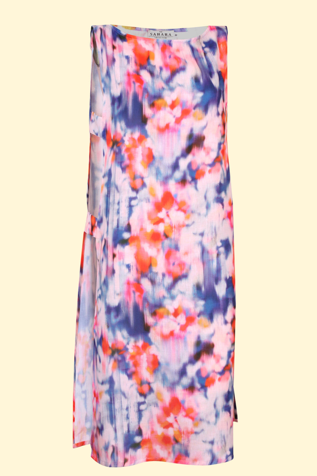 Floral Abstract Cut Out Dress.