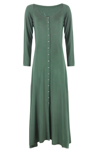 Long Sleeve Button Dress.