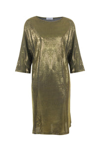 Metallic Shift Dress