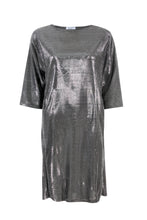 Load image into Gallery viewer, Metallic Shift Dress