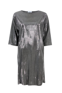 Metallic Shift Dress