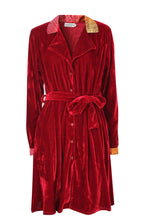 Load image into Gallery viewer, Velvet Shirt Dress