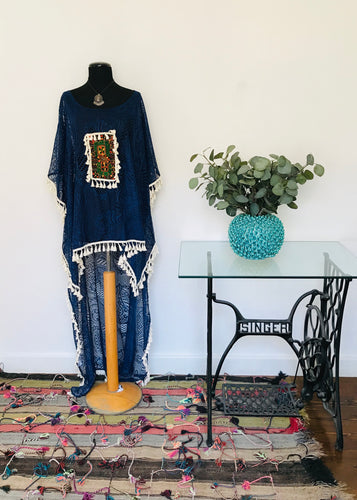 Crochet Kaftan with Siwa Embroidery.