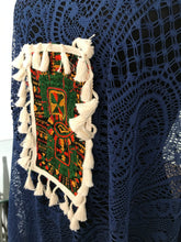 Load image into Gallery viewer, Crochet Kaftan with Siwa Embroidery.