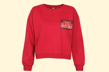 Load image into Gallery viewer, Vintage Print Crop Sweater.