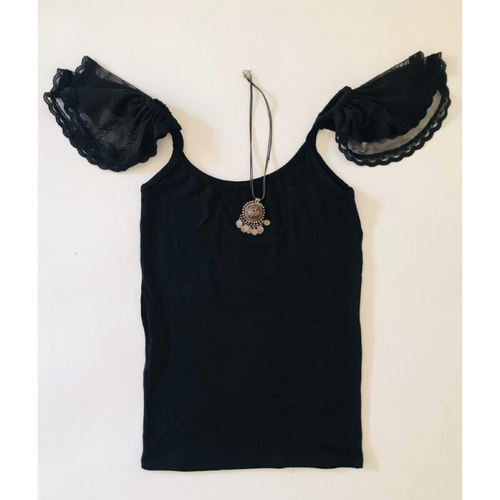 Flutter strap tank top.
