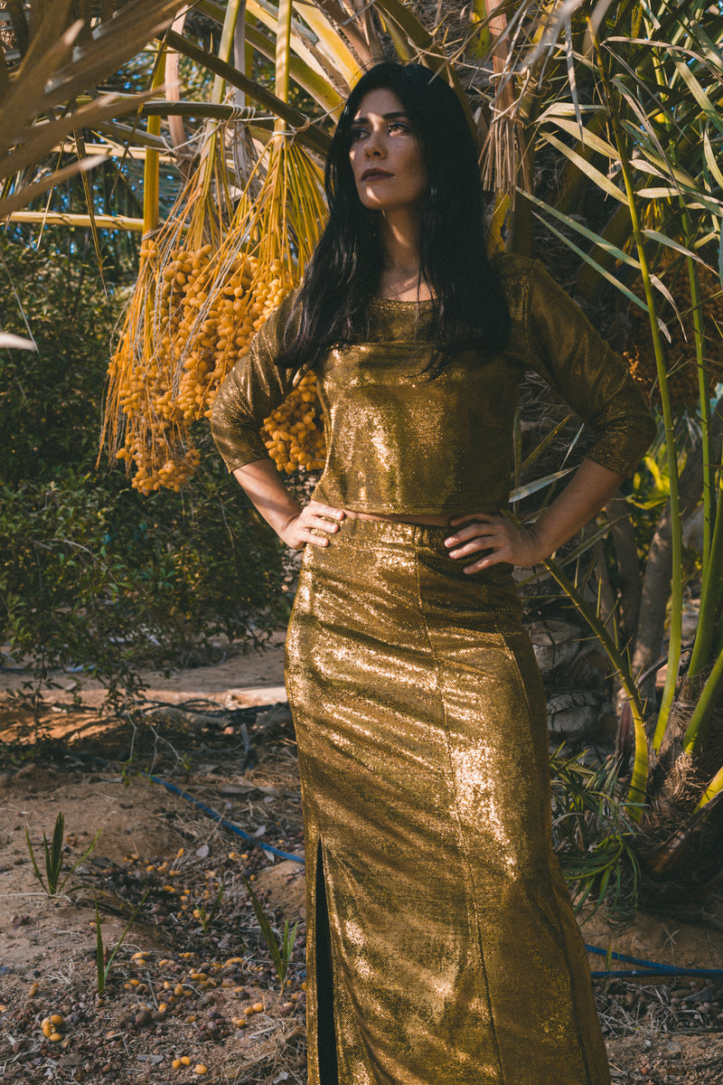 Metallic Two Piece Set. – The Sahara Collection